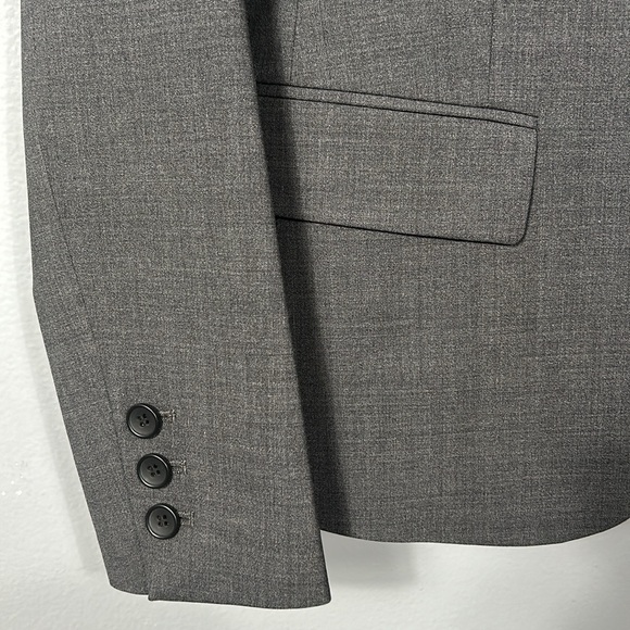 Theory Gabe Wool Blazer Gray Single Button size 0 - Picture 11 of 16